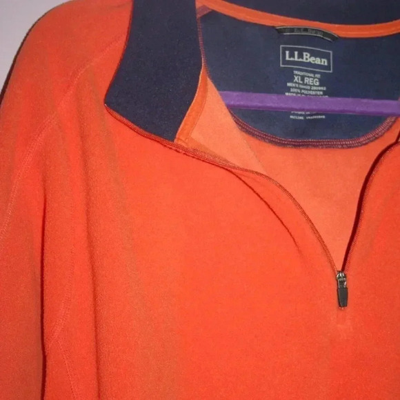 L.L. Bean Men's Traditional Fit XL Reg Fleece Pull-Over with Chest Pocket - Picture 6 of 13